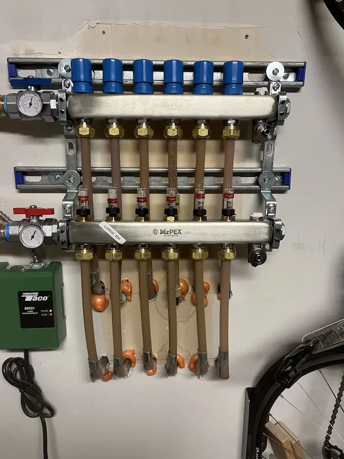 Plumber performing Leak Detection at a residential property in Allegany